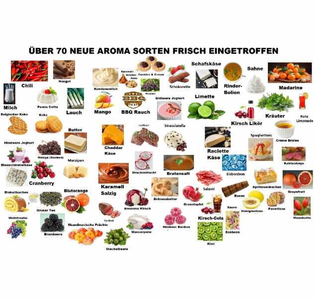 70 Neue Aromen