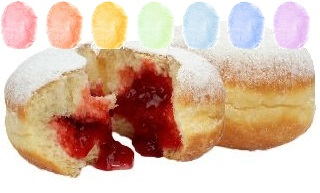 Erdbeer Berliner Aroma Zuckerwatte im Eimer 45g/70g/100g