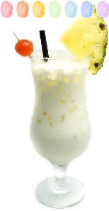 Pina Colada Aroma Zuckerwatte im Eimer 45g/70g/100g