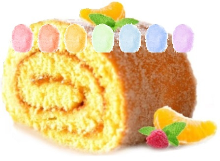 Biskuitkuchen Aroma Zuckerwatte im Eimer 45g/70g/100g