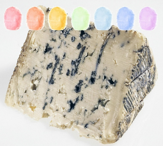 Blauschimmelkäse Aroma Zuckerwatte im Eimer 45g/70g/100g Blauschimmelkäse Aroma Zuckerwatte im Eimer 45g/70g/100g