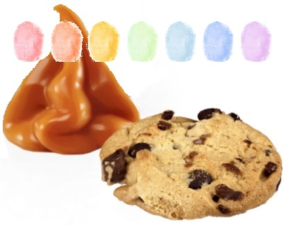 Karamell Schoko Keks Aroma Zuckerwatte im Eimer 45g/70g/100g