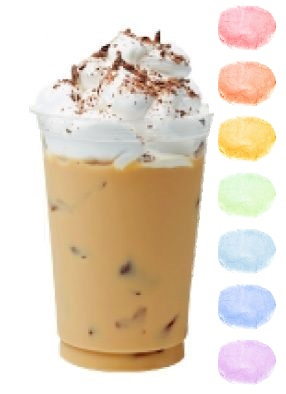 Eiskaffee Aroma Zuckerwatte im Eimer 45g/70g/100g