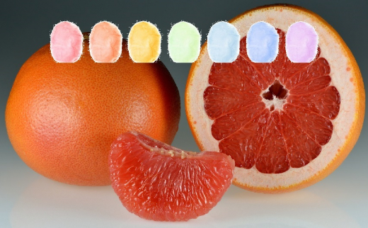 Grapefruit Aroma Zuckerwatte im Eimer 45g/70g/100g