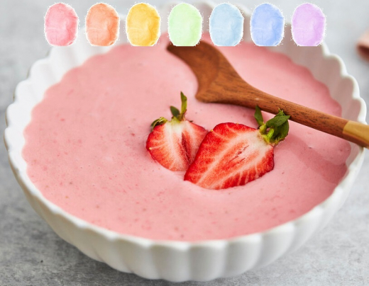 Erdbeere Joghurt Aroma Zuckerwatte im Eimer 45g/70g/100g