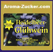 Heidelbeer-Glühwein 9,5 % Alc. 1 / 3 / 5 Liter