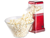 Rosenstein & Söhne XL-Heißluft-Popcorn-Maschine für bis zu 100 g Mais, 1.200 Watt