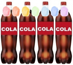 Cola Aroma Zuckerwatte im Eimer 45g/70g/100g